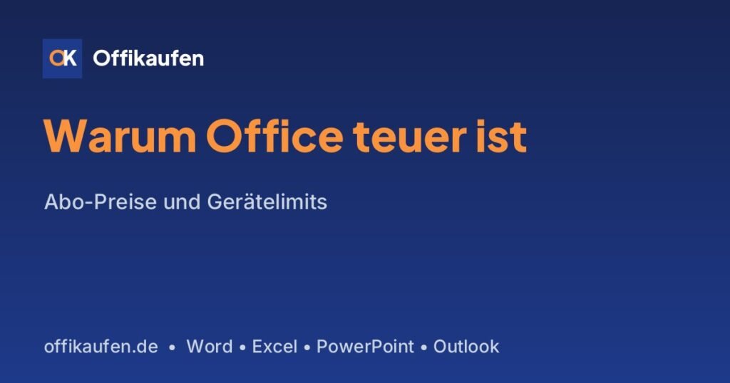 Microsoft Office Preise im Überblick