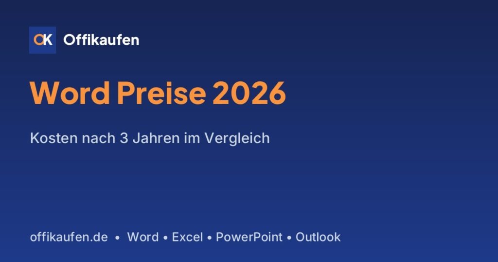Word kaufen – Preisvergleich 2026