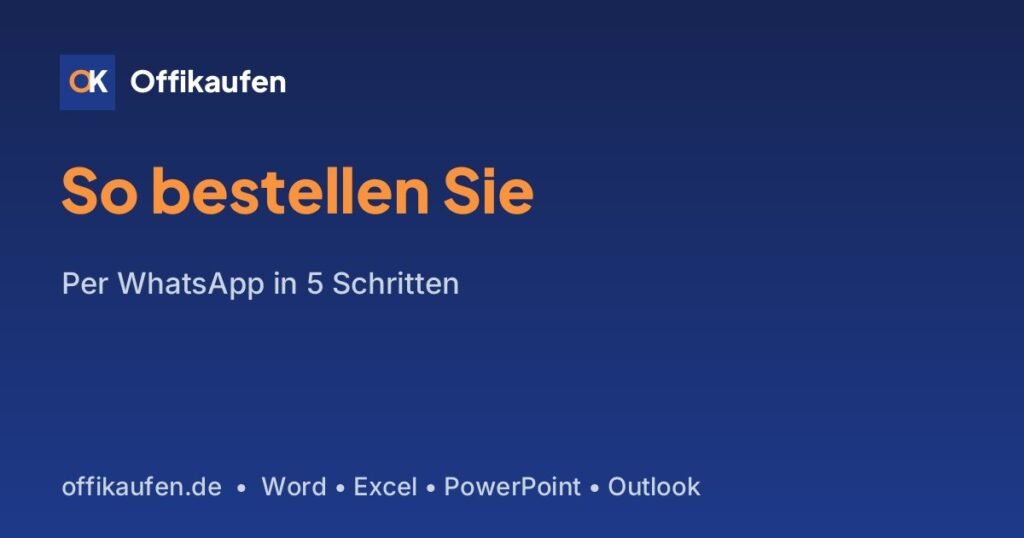 Word und Excel bei Offikaufen bestellen